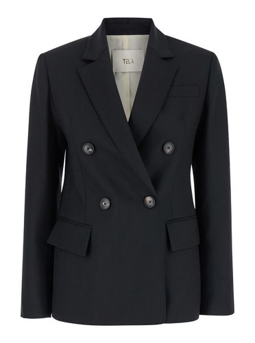 Soho Wool Double Breasted Blazer - Tela - Modalova