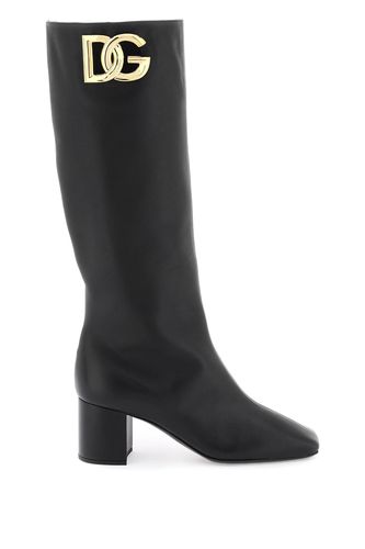 Jackie Leather Boots - Dolce & Gabbana - Modalova