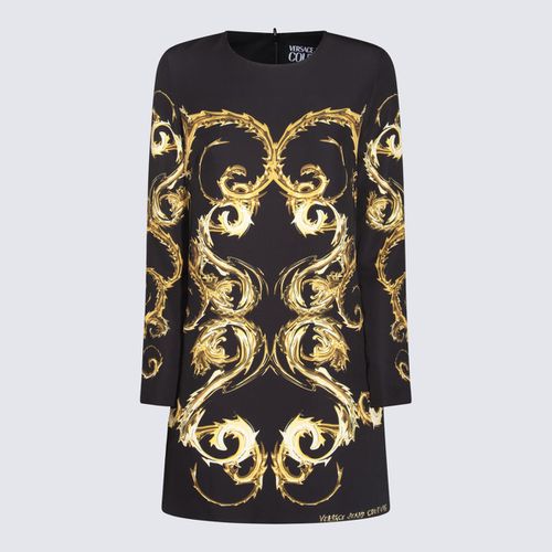 Black And Gold Dress - Versace Jeans Couture - Modalova