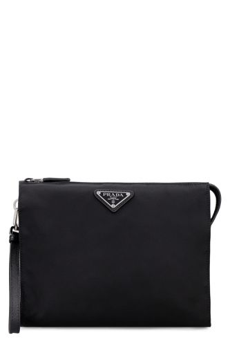 Prada Nylon Pouch-bag With Logo - Prada - Modalova