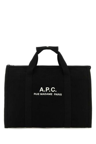 A. P.C. Black Canvas Recuperation Shopping Bag - A.P.C. - Modalova