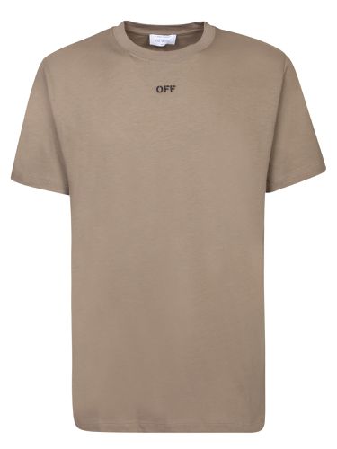 Off-White Slim Beige T-shirt - Off-White - Modalova