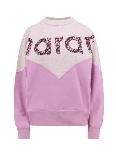 Houston Two-tone Sweatshirt With Logo Print - Marant Étoile - Modalova