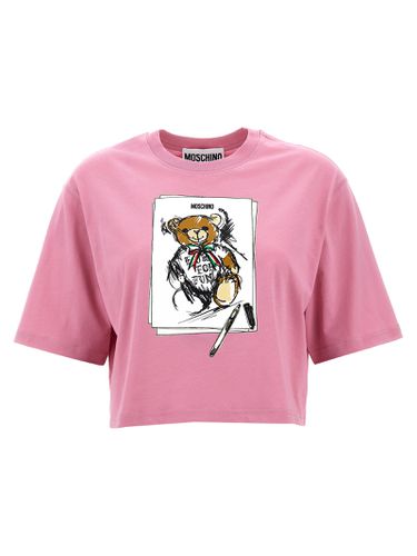 Moschino Pink Cotton T-shirt - Moschino - Modalova