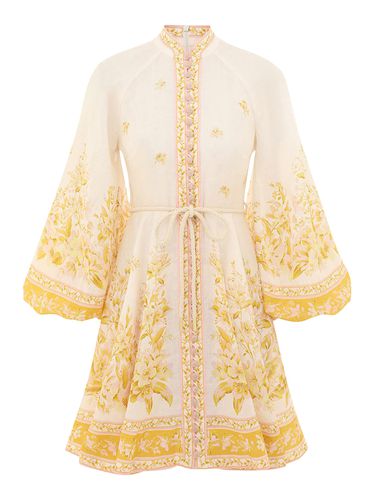 Golden Buttoned Mini Dress - Zimmermann - Modalova