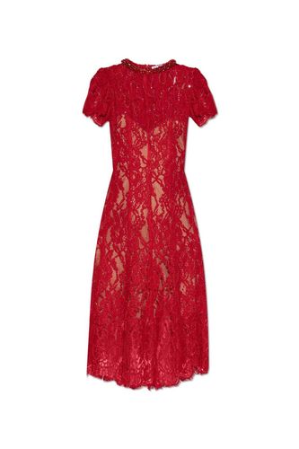 Flower Lace Midi Dress - self-portrait - Modalova