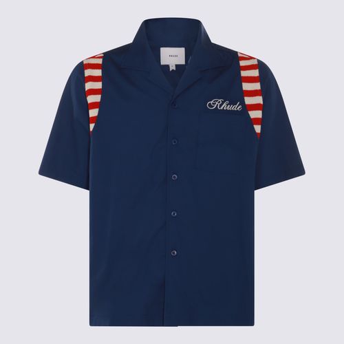 Navy , Cream And Red Cotton Shirt - Rhude - Modalova