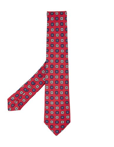 Kiton Red Tie With Pattern - Kiton - Modalova
