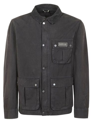 Barbour Logo Patch Zipped Jacket - Barbour - Modalova