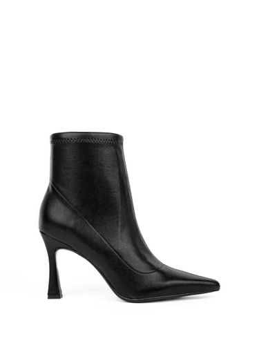 Black Stretch Leather Ankle Boot - Bruno Premi - Modalova