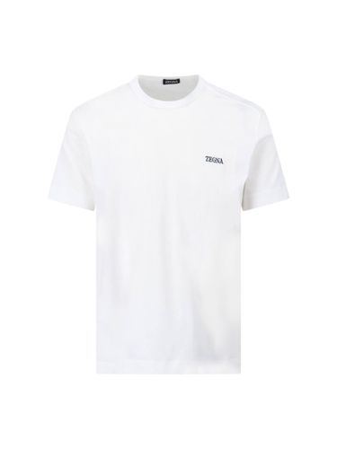 Zegna Logo T-shirt - Zegna - Modalova