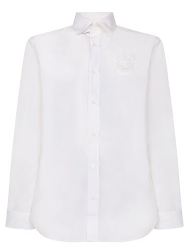Burberry White Knight Logo Shirt - Burberry - Modalova