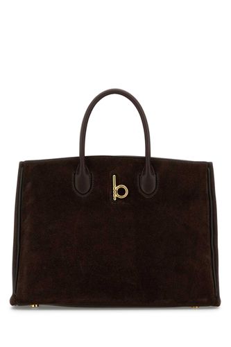 Brown Suede Small Rocking Horse Handbag - Burberry - Modalova