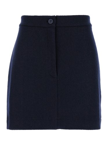 Mini Skirt With Martingala Detail In Wool Jersey Woman - Thom Browne - Modalova