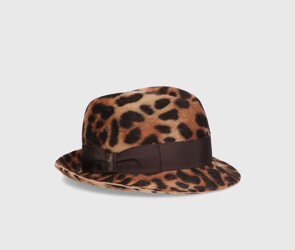 Trilby Leopard Print Melusine Felt - Borsalino - Modalova