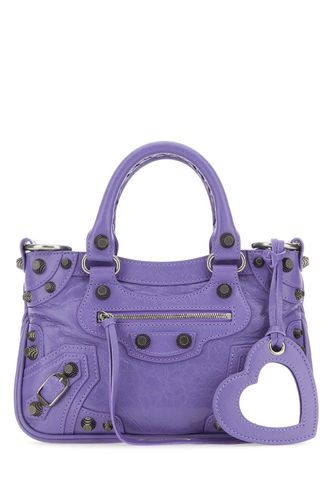 Light Purple Nappa Leather Neo Cagole S Handbag - Balenciaga - Modalova