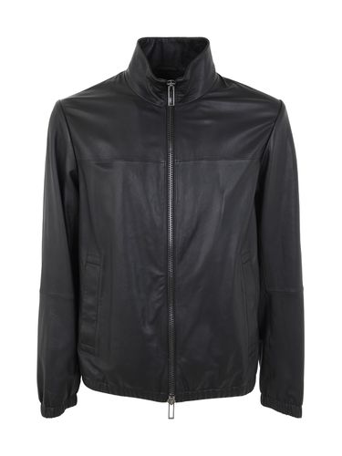 Emporio Armani Leather Jacket - Emporio Armani - Modalova