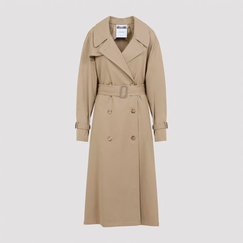 Moschino Beige Polyester Blend Coat - Moschino - Modalova