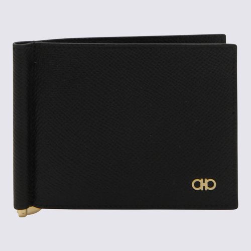 Ferragamo Black Leather Wallet - Ferragamo - Modalova