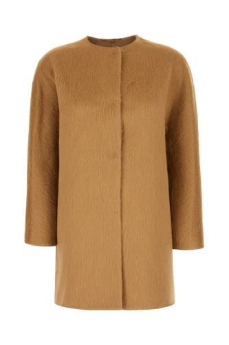 Camel Wool Blend Coat - Max Mara Studio - Modalova