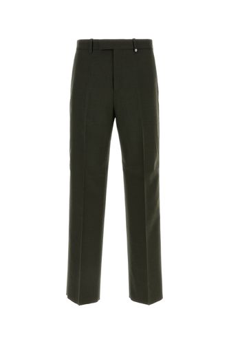 Burberry Bottle Green Wool Pant - Burberry - Modalova