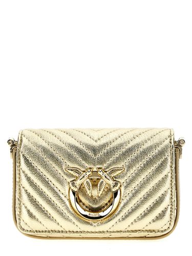 Micro Love Bag Click Metal Chevron Crossbody Bag - Pinko - Modalova