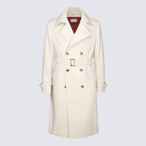 Brunello Cucinelli White Wool Coats - Brunello Cucinelli - Modalova