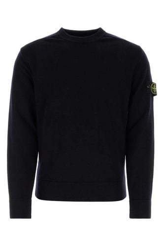 Midnight Blue Wool Blend Sweater - Stone Island - Modalova