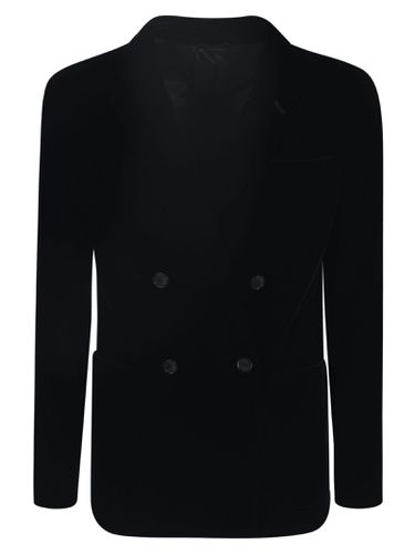 Double Breasted Fitted Blazer - Giorgio Armani - Modalova