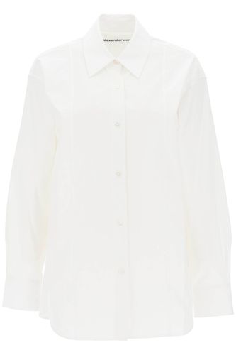 Poplin Shirt With Rhinestones - Alexander Wang - Modalova