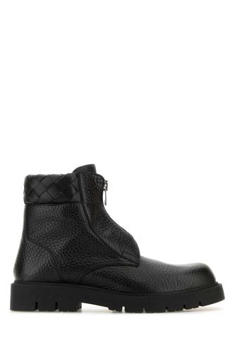 Black Leather Haddock Ankle Boots - Bottega Veneta - Modalova