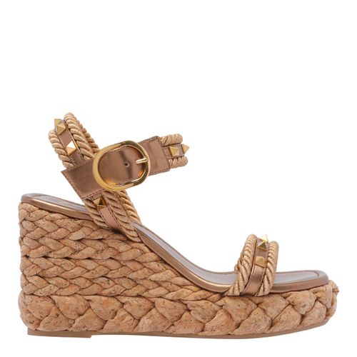 Rockstud Cork Wedges - Valentino Garavani - Modalova