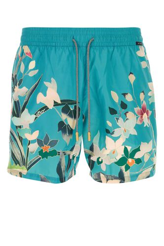 Etro Printed Satin Swimming Shorts - Etro - Modalova