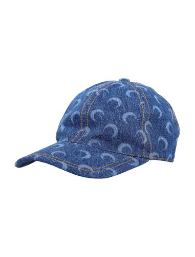 All-over Crescent Moon Printed Denim Baseball Cap - Marine Serre - Modalova