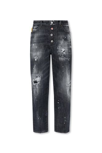 Paint Splatter Effect Distressed Jeans - Dsquared2 - Modalova