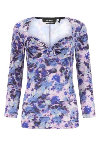 Printed Stretch Nylon Gubaia Top - Isabel Marant - Modalova