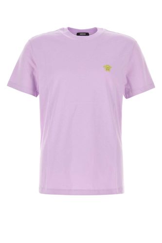 Versace Lilac Cotton T-shirt - Versace - Modalova