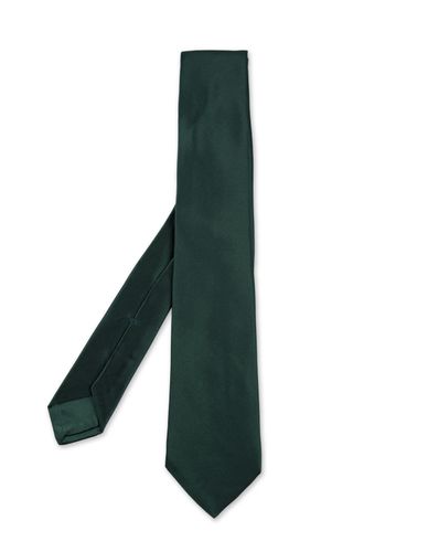 Kiton Pure Silk Tie In Dark Green - Kiton - Modalova