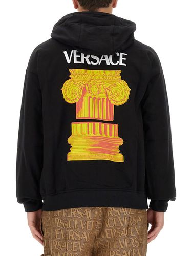 Versace Zipper Hoodie The Column - Versace - Modalova