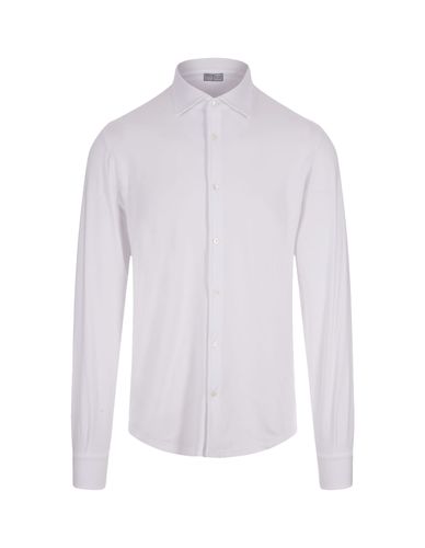Fedeli White Stretch Cotton Shirt - Fedeli - Modalova