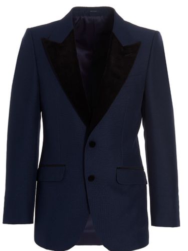 Gucci Velvet Lapels Blazer Jacket - Gucci - Modalova