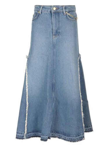 Ganni Flared Denim Skirt - Ganni - Modalova