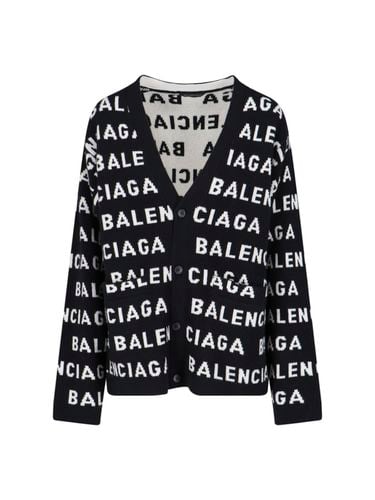 Balenciaga All-over Logo Cardigan - Balenciaga - Modalova