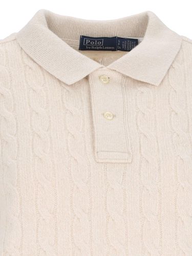 Braided Knit Polo Shirt - Polo Ralph Lauren - Modalova