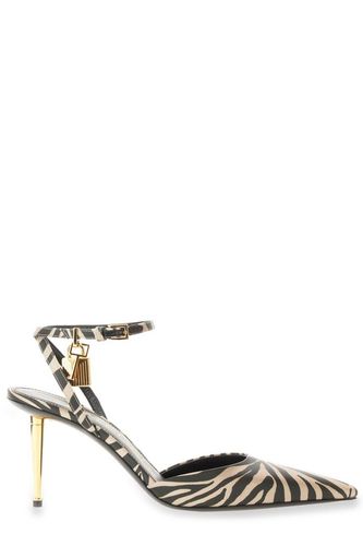 Padlock Zebra Printed Ankle Strap Pumps - Tom Ford - Modalova