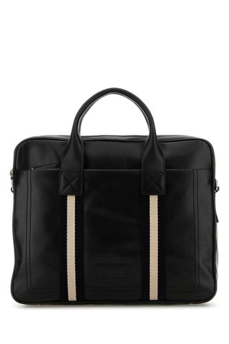 Bally Black Leather Briefcase - Bally - Modalova