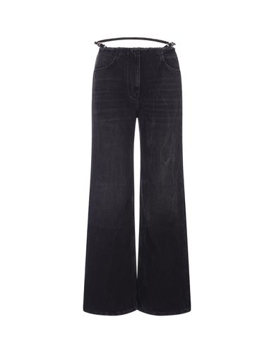 Givenchy Voyou Jeans In Black Denim - Givenchy - Modalova