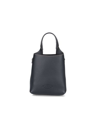 Tod's Micro Leather Shopping Bag - Tod's - Modalova