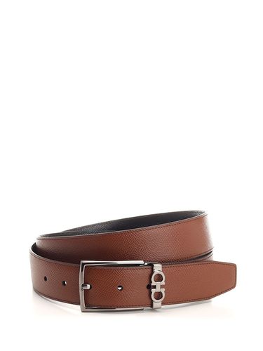 Ferragamo Brown Leather Belt - Ferragamo - Modalova