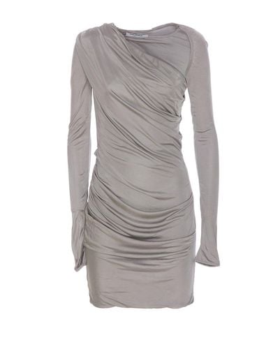 Asymmetric-neck Mini Dress - The Attico - Modalova